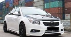 3 999 р. Накладка на передний бампер Extrime Chevrolet Cruze J300 седан дорестайлинг (2009-2012) (Неокрашенная)  с доставкой в г. Горно‑Алтайск. Увеличить фотографию 3