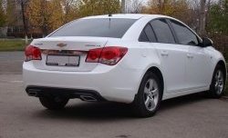 3 899 р. Диффузор заднего бампера Sport  Chevrolet Cruze  J300 (2009-2012) седан дорестайлинг (Текстурный пластик (шагрень))  с доставкой в г. Горно‑Алтайск. Увеличить фотографию 2