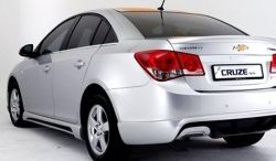 4 199 р. Пороги накладки Extrime Chevrolet Cruze J300 седан рестайлинг (2012-2015) (Неокрашенные)  с доставкой в г. Горно‑Алтайск. Увеличить фотографию 2