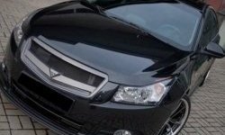 2 999 р. Решётка радиатора Road Runs style Chevrolet Cruze J300 седан рестайлинг (2012-2015) (Неокрашенная)  с доставкой в г. Горно‑Алтайск. Увеличить фотографию 2