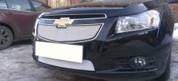 1 559 р. Нижняя сетка на бампер Russtal (хром) Chevrolet Cruze J300 седан рестайлинг (2012-2015)  с доставкой в г. Горно‑Алтайск. Увеличить фотографию 3