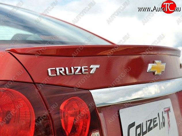 2 749 р. Лип спойлер Lip Chevrolet Cruze J300 седан дорестайлинг (2009-2012) (Неокрашенный)  с доставкой в г. Горно‑Алтайск