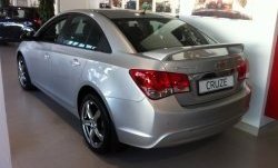 6 849 р. Спойлер LitCompany Chevrolet Cruze J300 седан дорестайлинг (2009-2012) (Неокрашенный)  с доставкой в г. Горно‑Алтайск. Увеличить фотографию 2