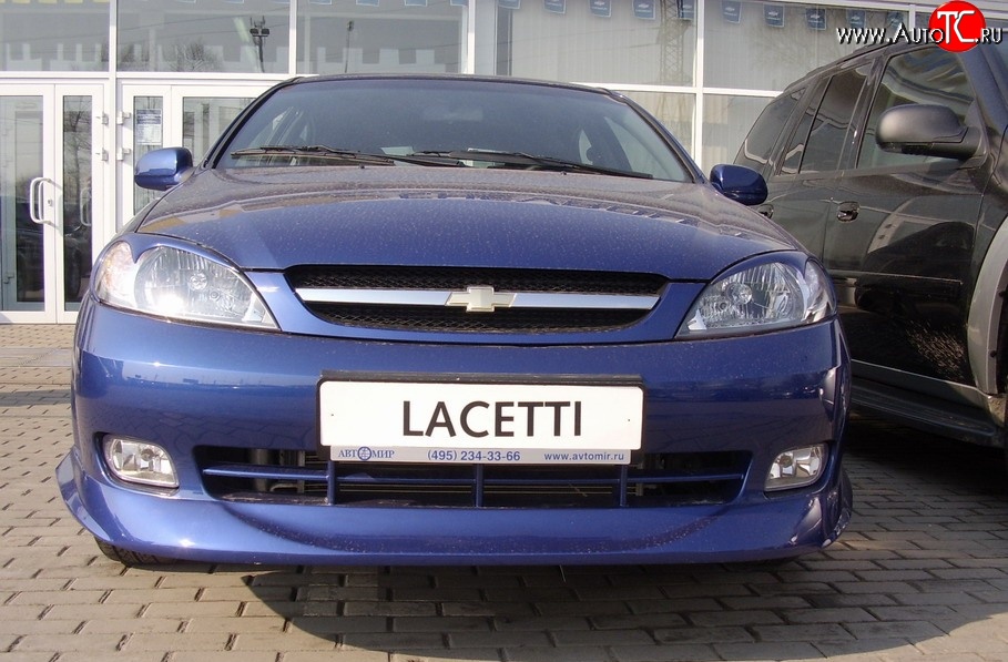 3 579 р. Накладка переднего бампера ATL Chevrolet Lacetti хэтчбек (2002-2013) (Неокрашенная)  с доставкой в г. Горно‑Алтайск