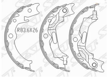 Комплект колодок стояночного тормоза SAT Chevrolet (Шевролет) Lacetti (Лачетти) ( седан,  универсал,  хэтчбек) (2002-2013) седан, универсал, хэтчбек
