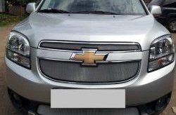 1 539 р. Сетка в решетку радиатора (нижняя) Russtal  Chevrolet Orlando (2011-2018) (хром)  с доставкой в г. Горно‑Алтайск. Увеличить фотографию 5