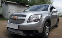 1 539 р. Сетка в решетку радиатора (нижняя) Russtal  Chevrolet Orlando (2011-2018) (хром)  с доставкой в г. Горно‑Алтайск. Увеличить фотографию 6