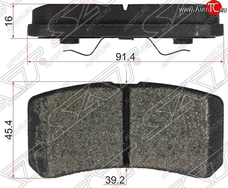 999 р. Колодки тормозные задние SAT   Mitsubishi ASX (2010-2024) дорестайлинг, 1-ый рестайлинг, 2-ой рестайлинг, 3-ий рестайлинг  с доставкой в г. Горно‑Алтайск