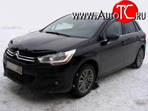 4 599 р. Дефлектор капота NovLine (хетчбек) CITROEN C4 B7 хэтчбэк 5 дв. (2011-2018)  с доставкой в г. Горно‑Алтайск