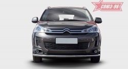 17 639 р. Защита переднего бампера одинарная Souz-96 Premium (d60) CITROEN C4 aircross (2012-2017)  с доставкой в г. Горно‑Алтайск. Увеличить фотографию 2