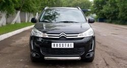 13 499 р. Одинарная защита переднего бампера диаметром 76 мм SLITKOFF CITROEN C4 aircross (2012-2017)  с доставкой в г. Горно‑Алтайск. Увеличить фотографию 3