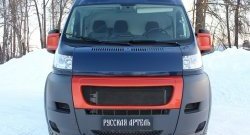 739 р. Реснички на фары RA CITROEN Jumper 250 (2006-2014) (Глянец под окраску, Неокрашенные)  с доставкой в г. Горно‑Алтайск. Увеличить фотографию 2