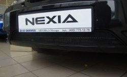 1 339 р. Сетка на бампер Russtal (черная) Daewoo Nexia рестайлинг (2008-2015)  с доставкой в г. Горно‑Алтайск. Увеличить фотографию 4