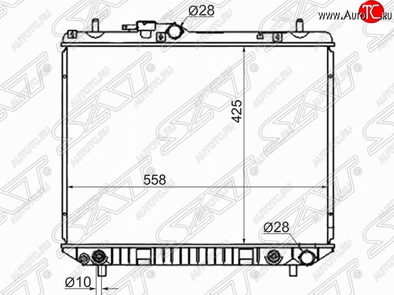 6 899 р. Радиатор двигателя SAT (пластинчатый, МКПП/АКПП)  Daihatsu Terios ( J100,  J102,J122,  J200) (1997-2009) дорестайлинг, рестайлинг, дорестайлинг  с доставкой в г. Горно‑Алтайск