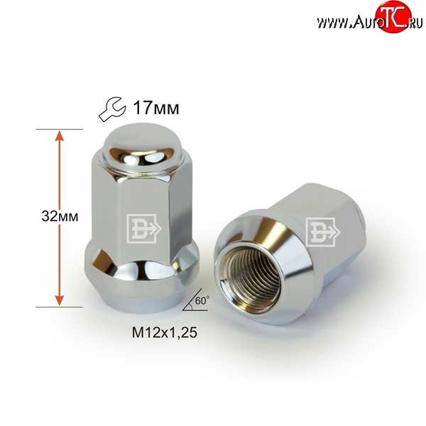 49 р. Колёсная гайка Вектор M12 1.25 FAW Besturn X80 рестайлинг (2016-2021)