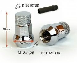 Колёсная гайка Вектор M12 1.25 Dong Feng DFSK ix7 дорестайлинг (2019-2023) 