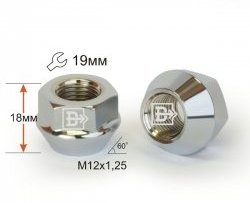 Колёсная гайка Вектор M12x1.25 Лада Калина Спорт 2192 хэтчбэк (2014-2018) 