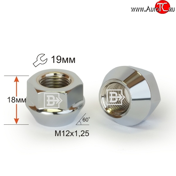 47 р. Колёсная гайка Вектор M12x1.25 Nissan 370Z Z34 купе рестайлинг (2012-2020)