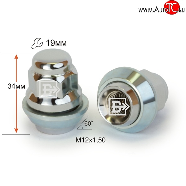 172 р. Колёсная гайка Вектор M12 1.5    с доставкой в г. Горно‑Алтайск