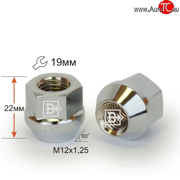 39 р. Колёсная гайка Вектор M12 1.25 Changan Alsvin (2018-2025)