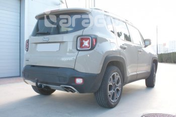 22 699 р. Фаркоп Aragon. (шар A) Jeep Compass MP дорестайлинг (2016-2022)  с доставкой в г. Горно‑Алтайск. Увеличить фотографию 2