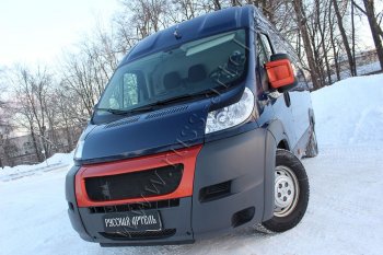 669 р. Реснички на фары (глянец) RA  Fiat Ducato  250 (2006-2014) (Неокрашенные)  с доставкой в г. Горно‑Алтайск. Увеличить фотографию 3