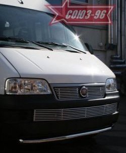 11 564 р. Защита переднего бампера одинарная Souz-96 (d60) Fiat Ducato 250 (2006-2014)  с доставкой в г. Горно‑Алтайск. Увеличить фотографию 2