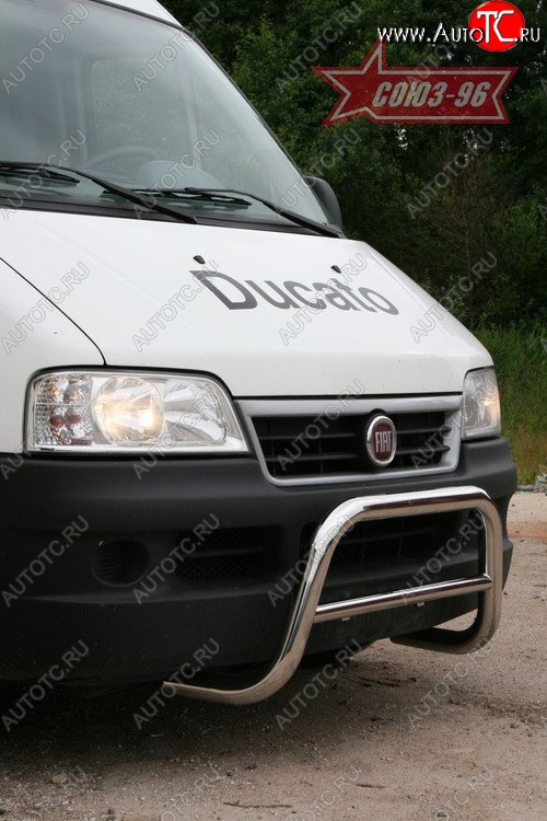 10 844 р. Защита переднего бампера Souz-96 (d60) Fiat Ducato 250 (2006-2014)  с доставкой в г. Горно‑Алтайск