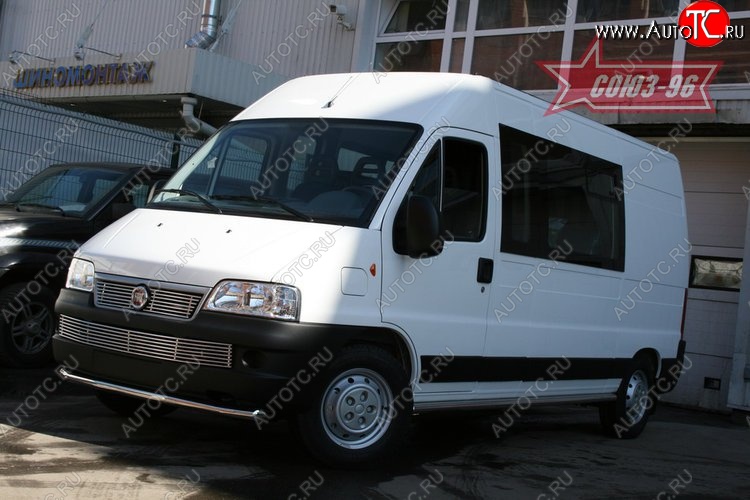 11 564 р. Защита переднего бампера одинарная Souz-96 (d60) Fiat Ducato 250 (2006-2014)  с доставкой в г. Горно‑Алтайск