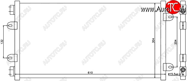 5 749 р. Радиатор кондиционера SAT (1.2) Fiat Punto 188 хэтчбэк 3 дв. дорестайлинг (1999-2003)  с доставкой в г. Горно‑Алтайск