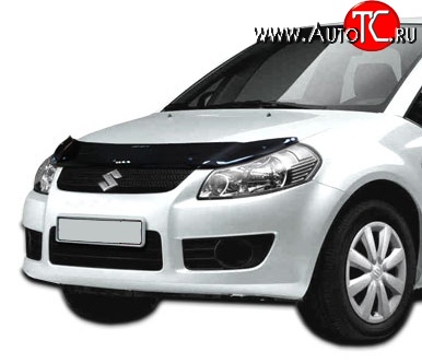 2 489 р. Дефлектор капота NovLine Suzuki SX4 GYA,GYB  рестайлинг, хэтчбэк (2010-2016)  с доставкой в г. Горно‑Алтайск