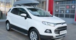 17 699 р. Защита переднего бампера (2 трубыØ63 и 42 мм, нержавейка) SLITKOFF  Ford EcoSport (2013-2019) дорестайлинг  с доставкой в г. Горно‑Алтайск. Увеличить фотографию 3