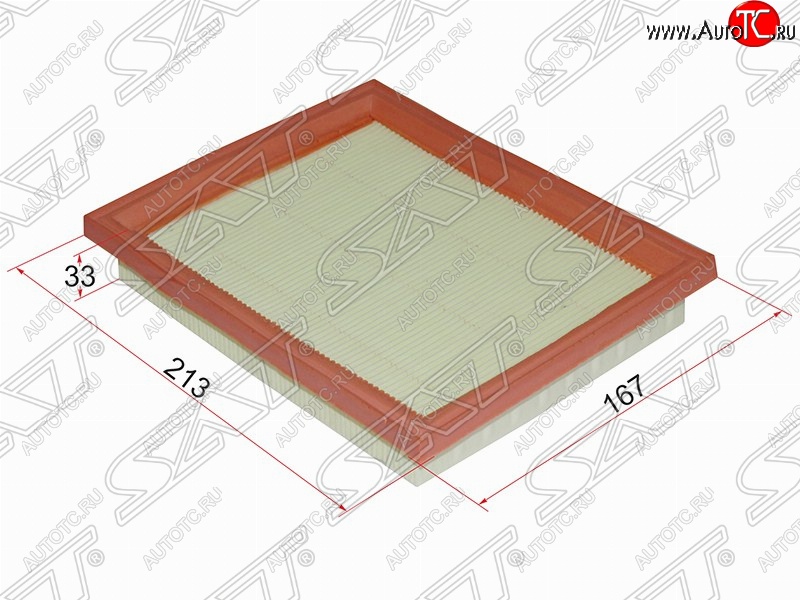 257 р. Фильтр воздушный двигателя SAT (213х167х33 mm)  Ford Fiesta  5 (2001-2008), Ford Fusion  1 (2002-2012), Mazda 2/Demio  DY (2002-2007)  с доставкой в г. Горно‑Алтайск