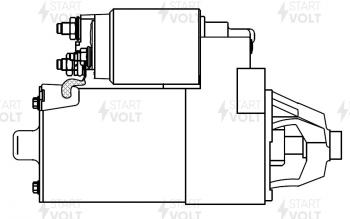 11 449 р. Стартер (V-1.8L/2.0L, 1,4кВт) STARTVOLT Ford Focus 1 седан дорестайлинг (1998-2002)  с доставкой в г. Горно‑Алтайск. Увеличить фотографию 6