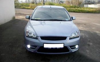 Реснички на фары KURAJ (узкие) Ford Focus 2 хэтчбэк 3 дв. дорестайлинг (2004-2007)