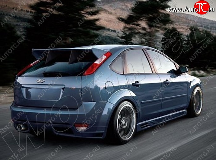 25 899 р. Задний бампер EVO Ford Focus 2 хэтчбэк 3 дв. рестайлинг (2007-2011)  с доставкой в г. Горно‑Алтайск