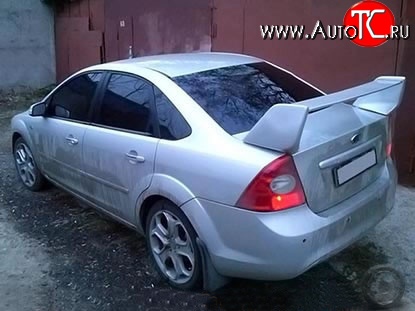 6 549 р. Спойлер EVO Design Ford Focus 2 седан рестайлинг (2007-2011) (Неокрашенный)  с доставкой в г. Горно‑Алтайск