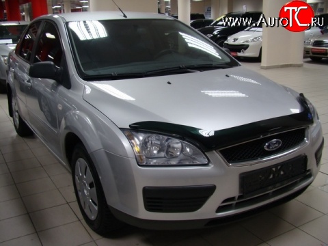 3 169 р. Дефлектор капота NovLine Ford Focus 2  седан дорестайлинг (2004-2008)  с доставкой в г. Горно‑Алтайск