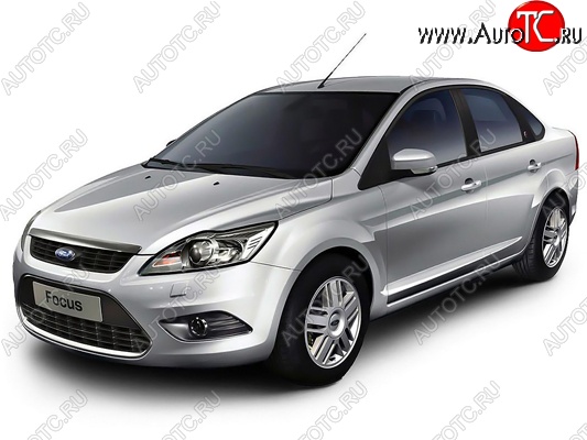 3 659 р. Бампер передний Ford Focus 2 седан рестайлинг (2007-2011) (Окрашенный)  с доставкой в г. Горно‑Алтайск