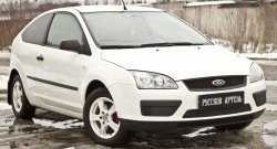 1 469 р. Зимняя заглушка решетки переднего бампера РА Ford Focus 2 универсал дорестайлинг (2004-2008)  с доставкой в г. Горно‑Алтайск. Увеличить фотографию 4