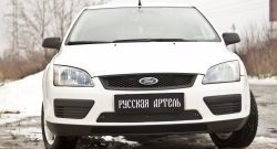 1 469 р. Зимняя заглушка решетки переднего бампера РА Ford Focus 2 универсал дорестайлинг (2004-2008)  с доставкой в г. Горно‑Алтайск. Увеличить фотографию 5