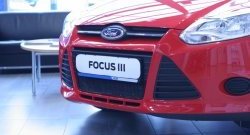 1 839 р. Сетка на бампер Novline Ford Focus 3 универсал дорестайлинг (2010-2015)  с доставкой в г. Горно‑Алтайск. Увеличить фотографию 3