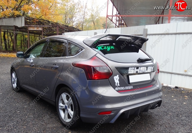 6 399 р. Спойлер RS Ford Focus 3 хэтчбэк дорестайлинг (2010-2015) (Неокрашенный)  с доставкой в г. Горно‑Алтайск