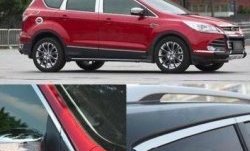 13 299 р. Накладки на окна и стойки дверей СТ Ford Kuga 2 дорестайлинг (2013-2016) (Неокрашенные)  с доставкой в г. Горно‑Алтайск. Увеличить фотографию 2