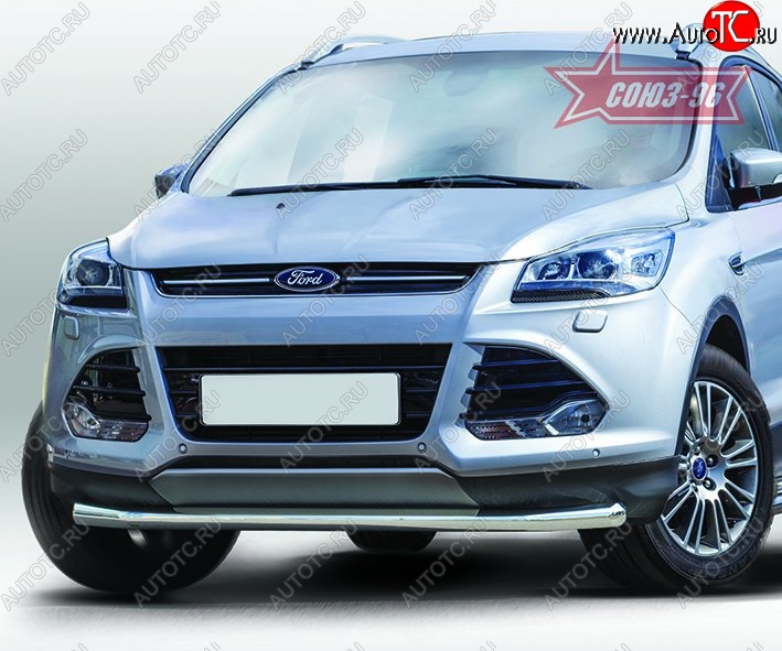 2 384 р. Защита переднего бампера одинарная Souz-96 Premium High (d60) Ford Kuga 2 дорестайлинг (2013-2016)  с доставкой в г. Горно‑Алтайск