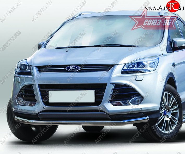 14 669 р. Защита переднего бампера одинарная Souz-96 Premium Low (d60) Ford Kuga 2 дорестайлинг (2013-2016)  с доставкой в г. Горно‑Алтайск