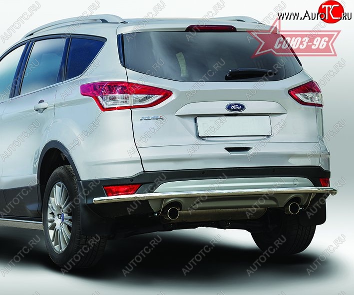 14 264 р. Защита заднего бампера Souz-96 (d42) Long Ford Kuga 2 дорестайлинг (2013-2016)  с доставкой в г. Горно‑Алтайск