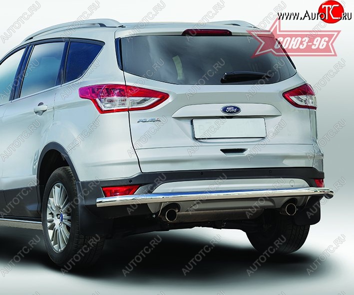 15 029 р. Защита заднего бампера Souz-96 Long (d60) Ford Kuga 2 дорестайлинг (2013-2016)  с доставкой в г. Горно‑Алтайск