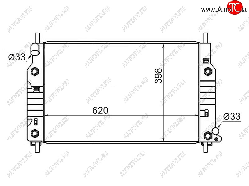 10 649 р. Радиатор двигателя SAT (пластинчатый, АКПП, 1.6 / 1.8 / 2.0) Ford Mondeo Mk1,GBP седан (1992-1996)  с доставкой в г. Горно‑Алтайск