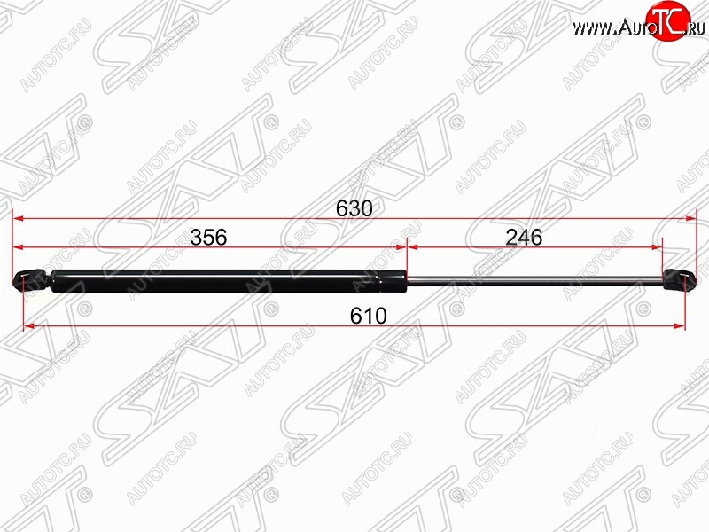 699 р. Упор крышки багажника SAT (газовый)  Ford S-Max  1 (2006-2015) дорестайлинг, рестайлинг  с доставкой в г. Горно‑Алтайск